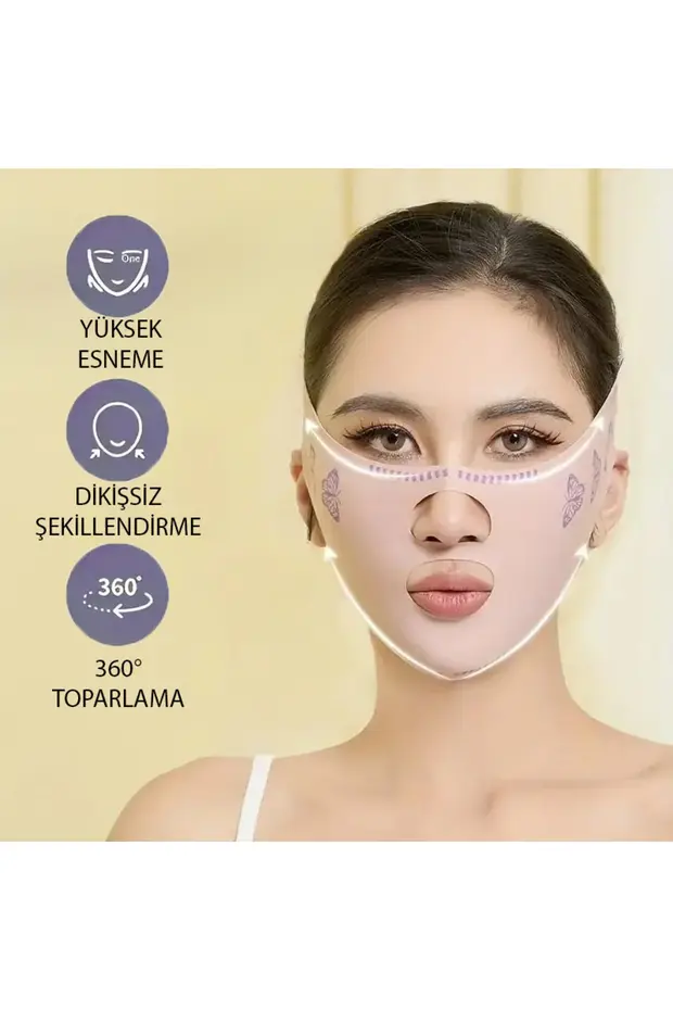 Yüz Korsesi Çene Boyun Bandı Gıdı Yanak Gıdık Toplama korsesi Yüz Korsesi Çene Boyun Bandı Gıdı Yanak Gıdık Toplama korsesi